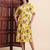 Aayumi yellow floral printed flared maxi dress