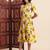 Aayumi yellow floral printed flared maxi dress