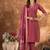 gajari Designer Straight Kurti Pant Dupatta Set With Embroidery And Hand Work