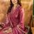 gajari Designer Straight Kurti Pant Dupatta Set With Embroidery And Hand Work