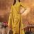 Musterd Designer Straight Kurti Pant Dupatta Set With Embroidery And Hand Work