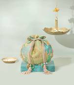 Multicolor silk potli bag