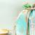 Blue silk potli bag