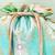 Blue silk potli bag