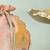Orange silk potli bag