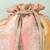 Orange silk potli bag