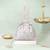 Silver silk potli bag