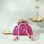 Pink silk potli bag