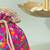 Pink silk potli bag