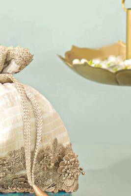White silk potli bag 3