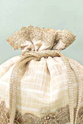 White silk potli bag 4