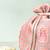 Pink silk potli bag