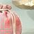 Pink silk potli bag