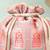 Pink silk potli bag
