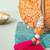 Orange silk potli bag