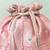 Pink silk potli bag