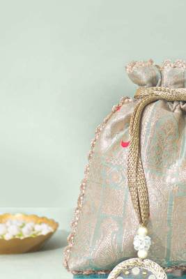 Multicolor silk potli bag 2
