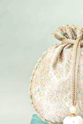 Multicolor silk potli bag 2