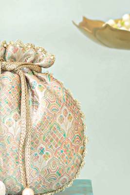Multicolor silk potli bag 3