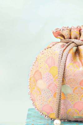 Multicolor silk potli bag 2