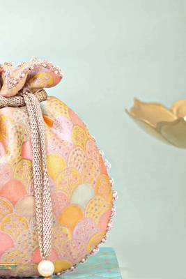 Multicolor silk potli bag 3