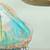 Blue silk potli bag