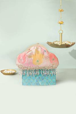 Multicolor silk potli bag 2