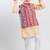 Multicolor printed cotton nehru jacket set