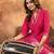 Pink Designer Straight Kurti Pant Dupatta Set With Embroidery And Hand Work