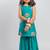 Green printed cotton sharara