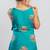 Green printed cotton sharara