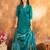 Rama  Designer Straight Kurti Pant Dupatta Set With Embroidery And Hand Work