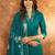 Rama  Designer Straight Kurti Pant Dupatta Set With Embroidery And Hand Work
