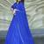 Ravishing Blue Laheriya Printed Georgette Wedding Lehenga Choli