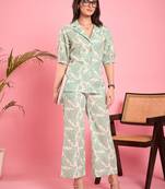 Winered blazer style top with flared pant co-ord set