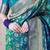 green banarasi jaal silk blend gold zari meenakari woven saree
