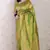 mehendi green banarasi jaal silk blend gold zari meenakari woven saree