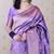 lavender banarasi jaal silk blend gold zari meenakari woven saree