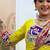 Limen Rayon Embroidery Work Navratri lehenga