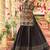 Black Rayon Embroidery Work Navratri Lehenga