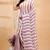 Multicolor handwoven striped linen saree