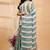 Multicolor handwoven striped linen saree