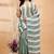 Multicolor handwoven striped linen saree
