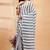 Multicolor handwoven striped linen saree