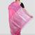 handwoven pink linen saree