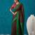 handwoven brown linen saree