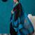 handwoven black linen saree