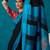 handwoven black linen saree