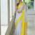 handwoven white linen saree