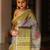 handwoven grey embroidered saree